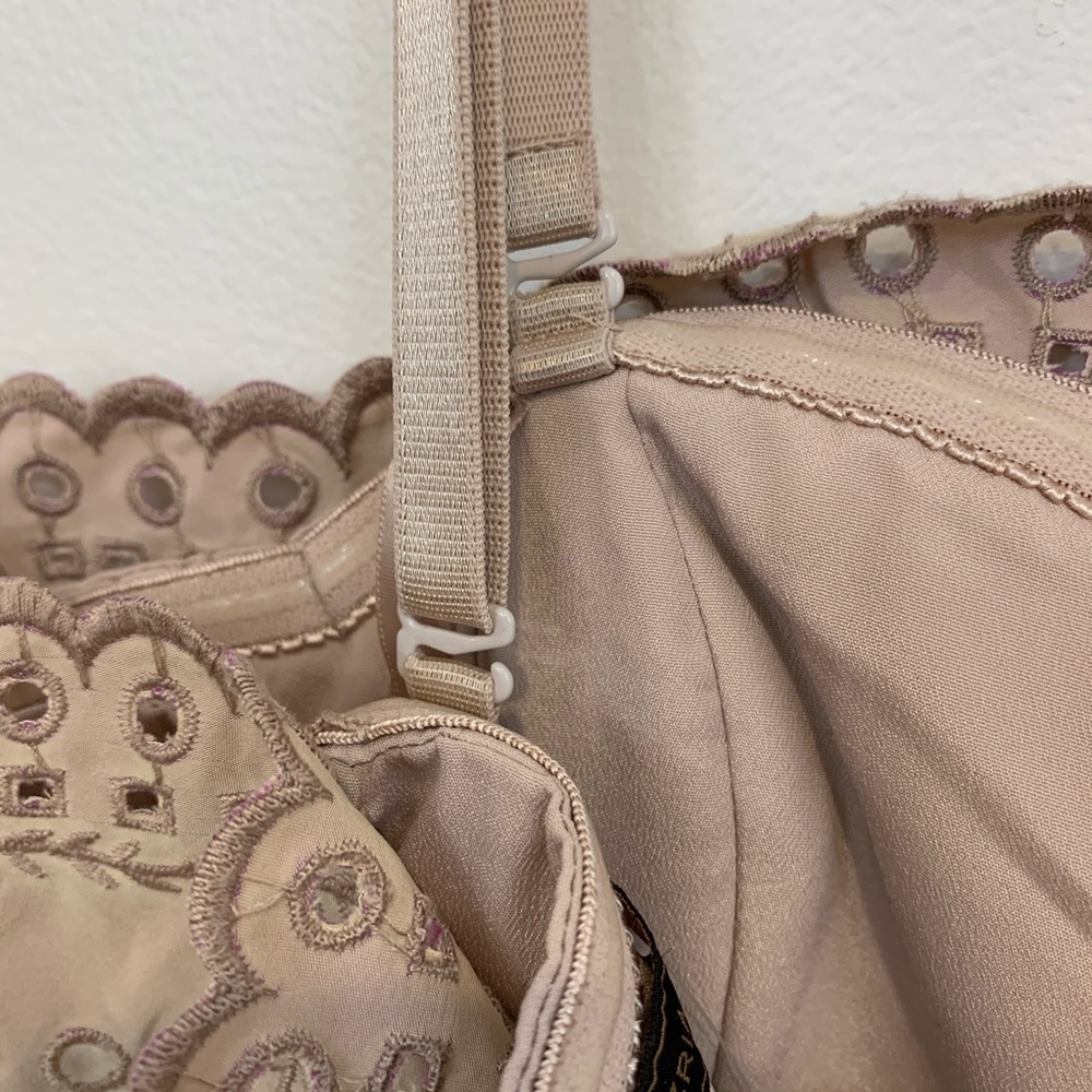 BCBGMaxAzria Iridescent Rose Guipure Floral Dress - Picture 7 of 8